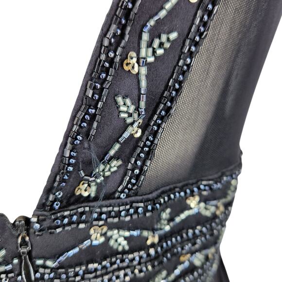 OC OC Silk Beaded Gown – Timeless Elegance, Formal Statement - Picture 9 of 11